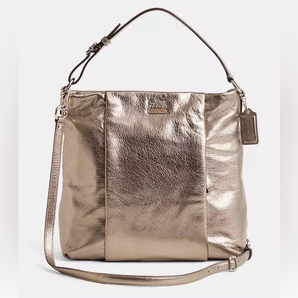 Coach Shimmering metallic Shoulder Bag - Picture 1 of 10